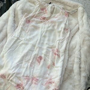 mango collection- white/pink dress -size 8